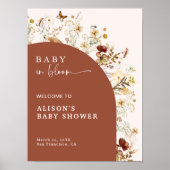 Baby In Bloom Wildflower Terracotta Welkom bij de Poster (Voorkant)
