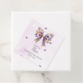 Baby in Bloom Wildflowers Bow Girl Baby shower Bedankjes Labels (In situ)