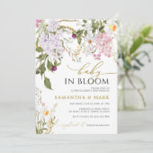 Baby in Bloom Wilflowers Douche Invitation (Debout devant)