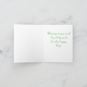 Baby in Cradle Shower Kaart (Binnen)