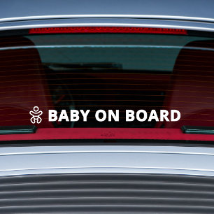 Baby in de auto sticker   Wegveiligheid raamsticke