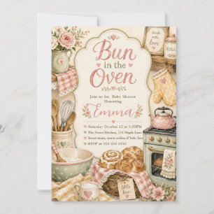 Baby in de Oven Baby Shower Kaart