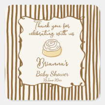 Baby in de oven bakkende baby shower favor