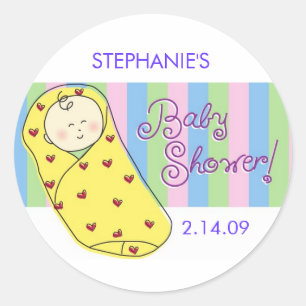 Baby in deken Stickers