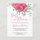 Baby in Floral Couples Baby shower Carte postale (Devant)