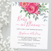 Baby in Floral Couples Baby shower Carte postale