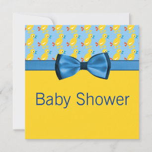 Baby in geel en blauw Baby shower Kaart