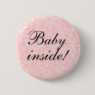Baby in Girl Ronde Button 5,7 Cm