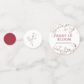 Baby in het Baby shower Bloom Confetti (Achterkanten)