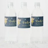 Baby in het Baby shower Bloom Waterfles Etiket (Flessen)