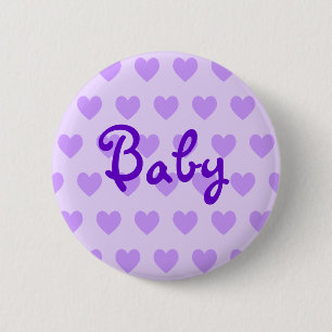 Baby in het Paars Ronde Button 5,7 Cm