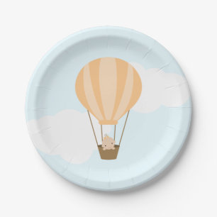 Baby in Oranje Baby shower voor luchtballon Papieren Bordje
