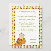 Baby in Pumpkin Baby shower nodigt/Herfst Mosaic u Kaart (Voorkant)