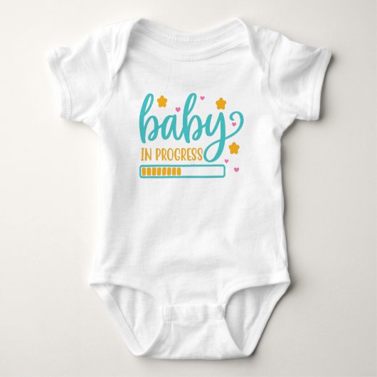 Baby in uitvoering Zwangerschap Aankondiging Romper (Voorkant)