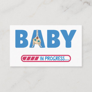 Baby in wording visitekaartje
