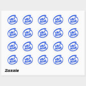 Baby Inside Ronde Sticker (Vel)