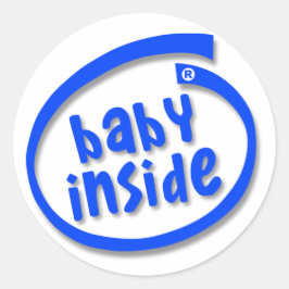 Baby Inside Ronde Sticker