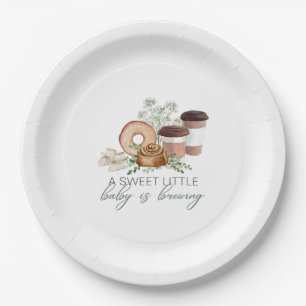 Baby is aan het brouwen papieren bordje