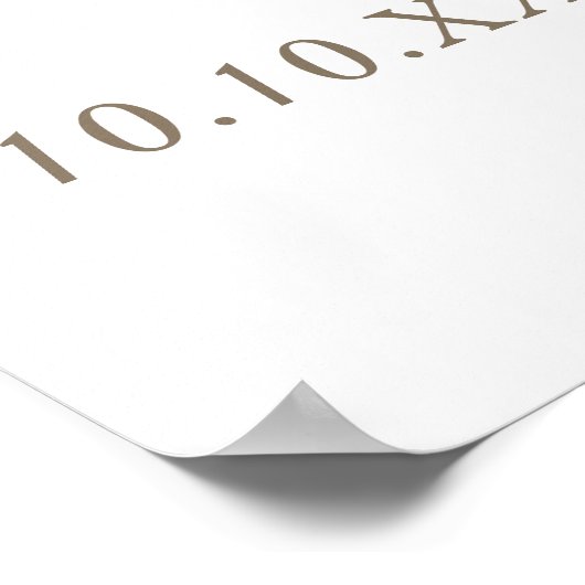 Baby is bezig met het opzetten van Welcome Coffee  Poster (Hoek)