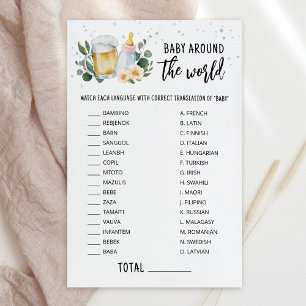 Baby Is Brewing Baby Rond De Wereld Spel roze