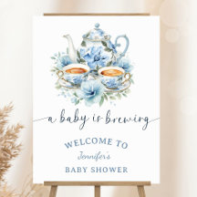 Baby Is Brewing Baby Shower Jongens Theepartij Wel