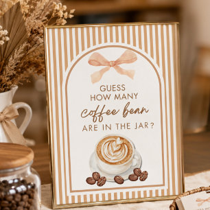 Baby Is Brewing Baby Shower Raad Hoeveel Bonen Poster