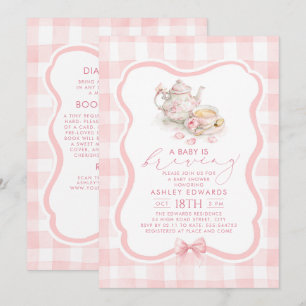 Baby is Brewing Baby Shower Thee Feestje Alles in Kaart