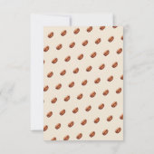 Baby Is Brewing Cafe Bebe Coffee Brown Baby Shower Bedankkaart (Achterkant)