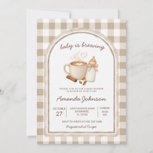 Baby is Brewing Coffee Baby Borrel Kaart