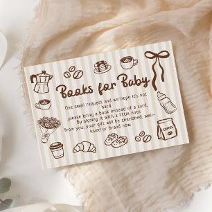 Baby is Brewing Coffee Baby Shower Boeken voor Bab Informatiekaartje