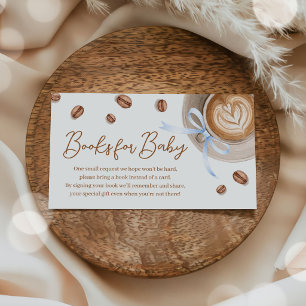 Baby is Brewing Coffee Baby Shower Boeken voor Bab Informatiekaartje