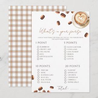 Baby is Brewing Coffee Bean Baby Shower spelkaart Kaart