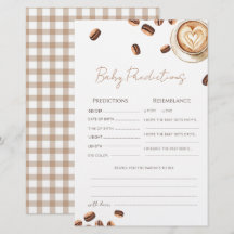 Baby is Brewing Coffee Bean Baby voorspellingen Ka