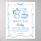 Baby Is Brewing Don’t Say Baby Game Poster (Devant)