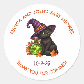 Baby is Brewing Halloween Shower Favor Stickers