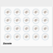 Baby Is Brewing Hand Drawn Ronde Sticker (Vel)
