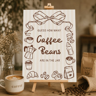 Baby is Brewing handgetekende raad-hoeveel-poster Poster