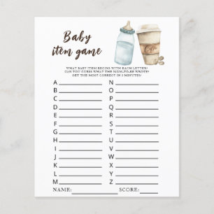 Baby is brewing koffie baby shower spel voor baby 