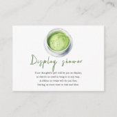 Baby is Brewing Matcha Tea Display shower Informatiekaartje (Voorkant)
