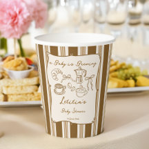 Baby is brewing retro koffie baby shower op maat