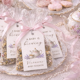 Baby is Brewing Tea Party Welcome Sign Cadeaulabel