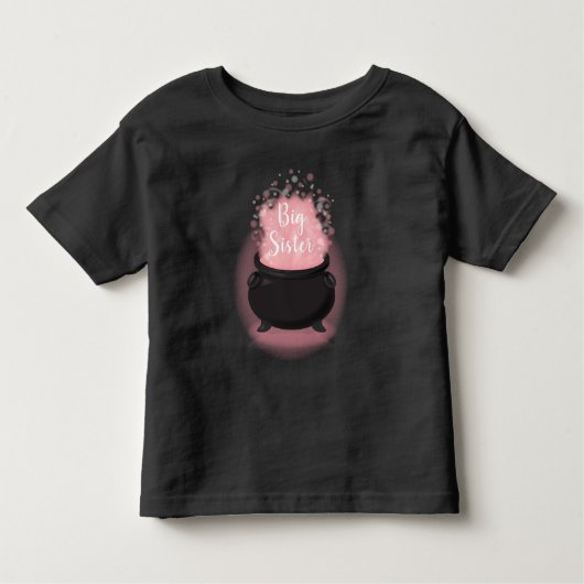 Baby is Brewing Witch Shower Halloween Cauldron Kinder Shirts (Voorkant)