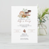 Baby is Brouwen - Chocoladebruin Kaart (Staand voorkant)