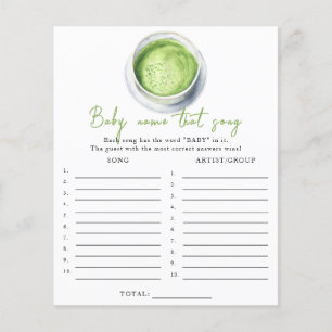 Baby is brouwen matcha - Noem dat lied spel