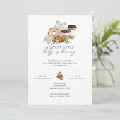 Baby is Brouwen - Sage Green Kaart (Staand voorkant)