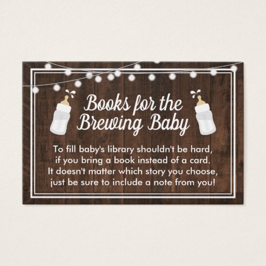 Baby is brouwerende superboeken voor Baby Visitekaartje (Voorkant)