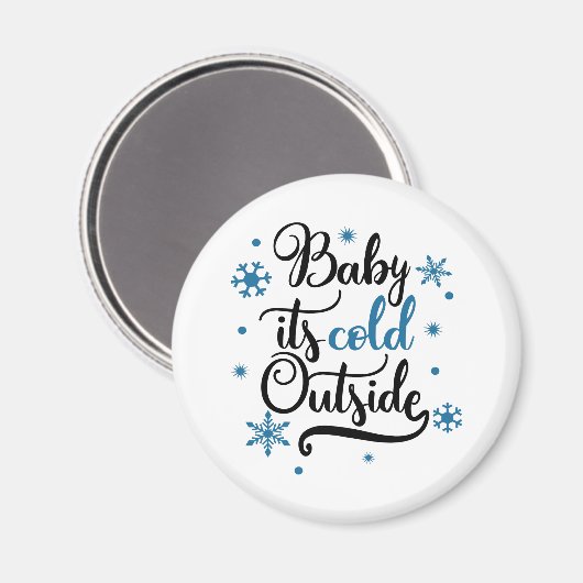 baby is buiten koud magneet (Voorkant / Achterkant)