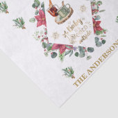 Baby Is Cold Outside Kerst Winter Krans Script Tissuepapier (Detail)