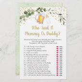 Baby is de groenerij die zei dat het een spelletje (Voorkant / Achterkant)