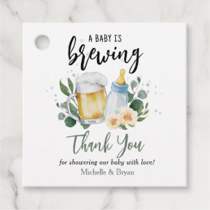 Baby is het Baby shower van de Groene Breedte Dank Bedankjes Labels